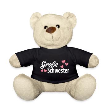 große Schwester - Teddy Bear - black - Front