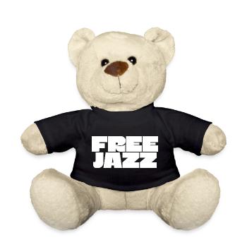 Free Jazz fettes Logo - Teddy - Schwarz - Vorne