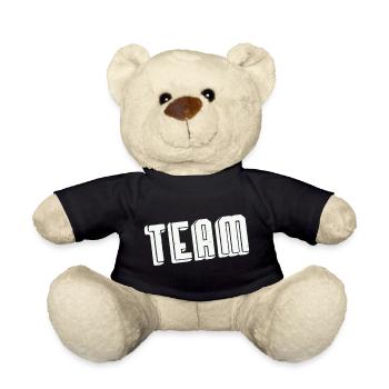 Team Spirit Bold Tinted Vintage Font - Teddy Bear - black - Front