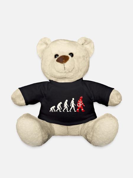 Evolution zum Feuerwehrmann mit Schlauch - Teddy - Schwarz
