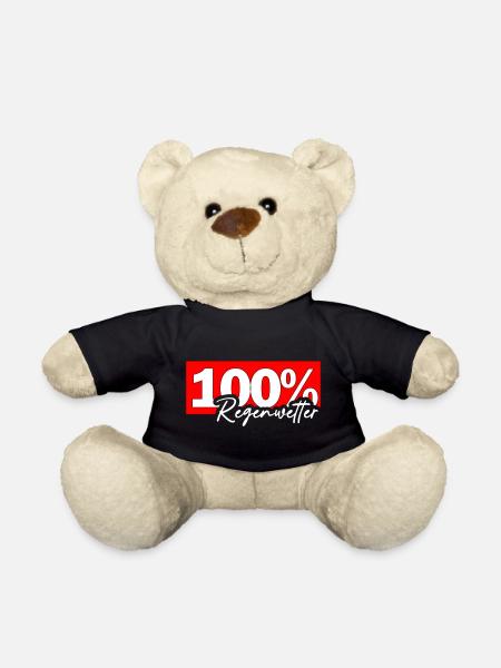 100% Regenwetter Statement - Teddy - Schwarz