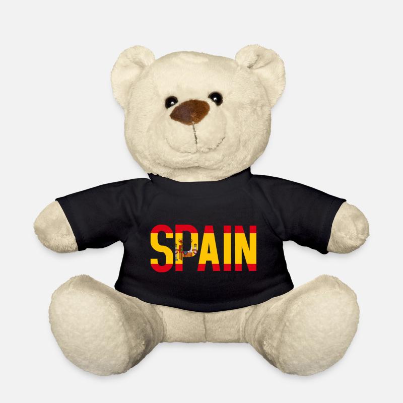 Schriftzug Spanien - Teddy - Schwarz