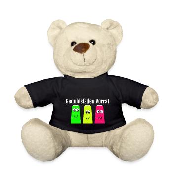 sewing sewing shirt tailor patience tailor sewing - Teddy Bear - black - Front
