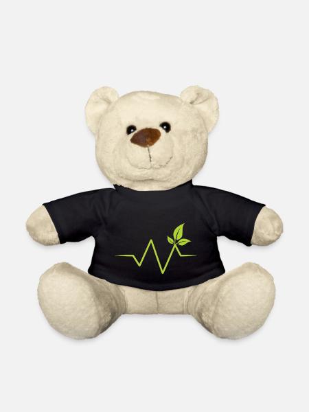 Herzschlag Natur Pflanze Heartbeat - Teddy - Schwarz