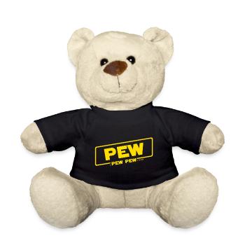 Eine Pew Pew Story - Teddy - Schwarz - Vorne