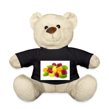 Gummy. Candy. gummy bear. - Teddy Bear - black - Front