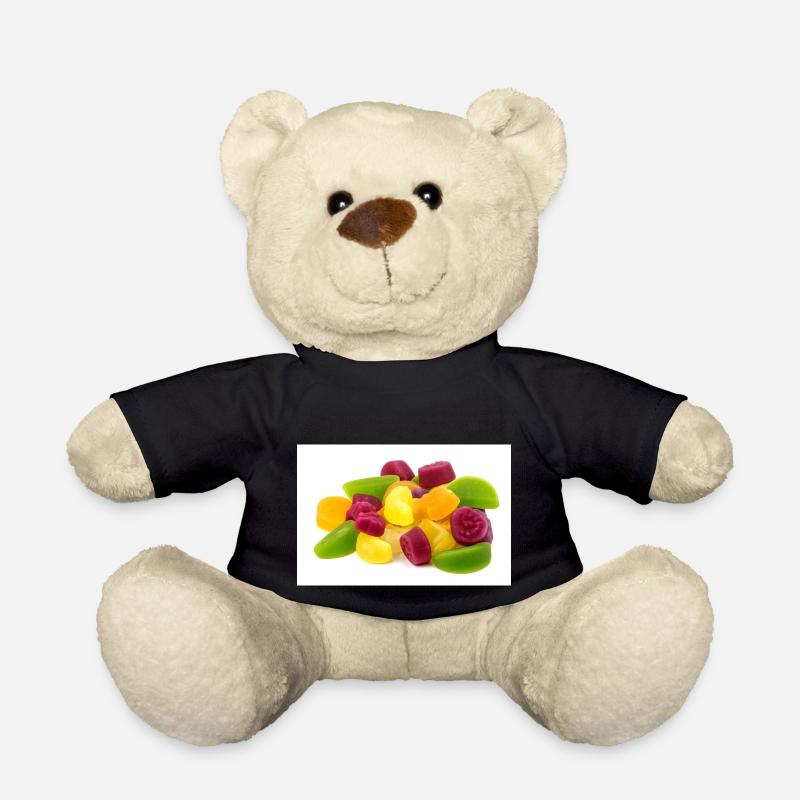 Gummy. Candy. gummy bear. - Teddy Bear - black