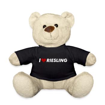 Ich liebe Riesling - Teddy - Schwarz - Vorne