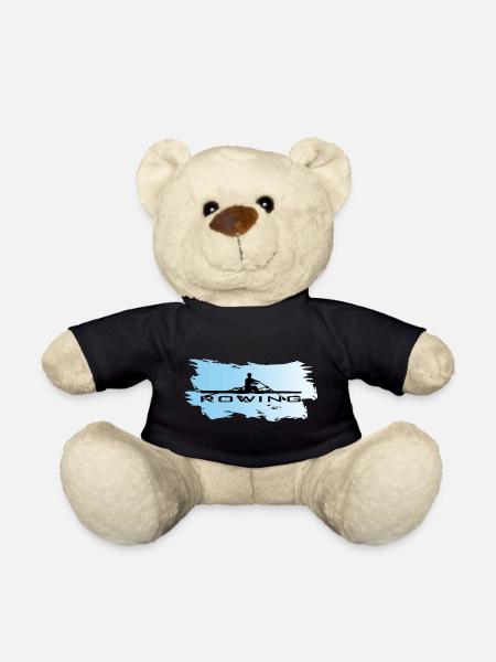Rowing, One rower, Water - Teddy Bear - black