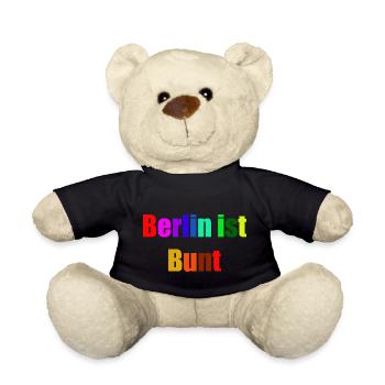 Berlin ist bunt - Teddy - Schwarz - Vorne