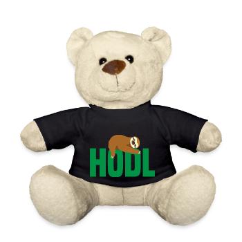 Fautier mit Bitcoin, Hodl - Teddy - Schwarz - Vorne