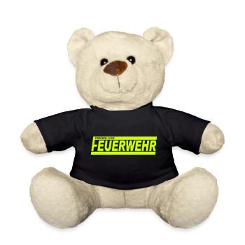 FEUERWEHR mit Rahmen - Freiwillige Feuerwehr FW32 - Teddy - Schwarz - Vorne