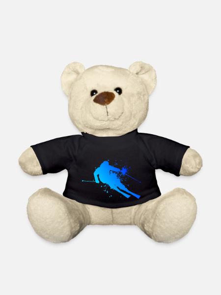 Skifahrer Freestyle Skifahrer Wintersport - Teddy - Schwarz
