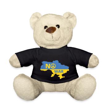 Non était la paix en Europe Ukraine мир Guerre de paix - Nounours - noir - Devant