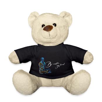 Be Water my Friend Budhismus Bruce Lee - Teddy Bear - black - Front