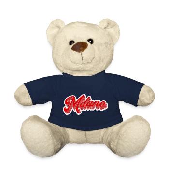 Milano Retro Lettering - Teddy Bear - french navy - Front
