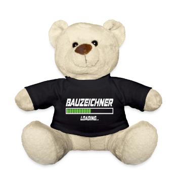 Bauzeichner Loading... - Teddy - Schwarz - Vorne
