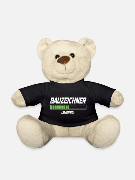 Bauzeichner Loading... - Teddy - Schwarz