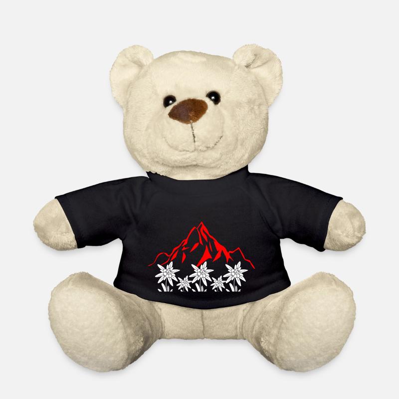 Schweizer Berge - Teddy - Schwarz