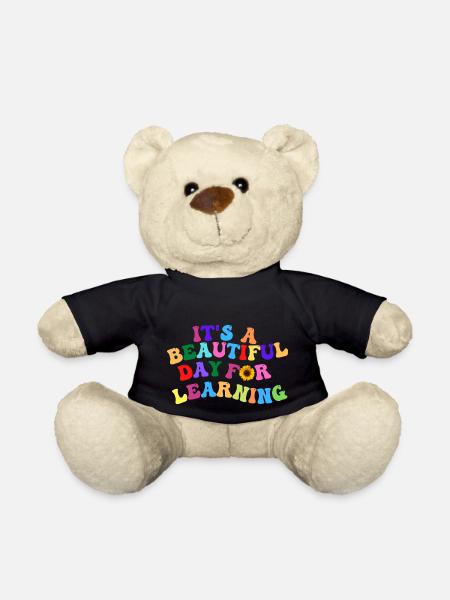 Es ist ein schöner Tag zum Lernen - Teddy - Schwarz