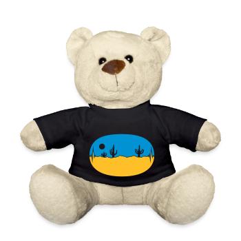 Skyline Frequency Desert Landscape - Teddy Bear - black - Front