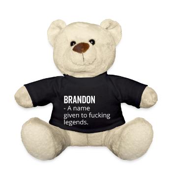 Brandon ein Name, der Fucking Legends gegeben wurde - Teddy - Schwarz - Vorne