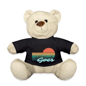 Goes Zeeland City - Teddy Bear - black - Front