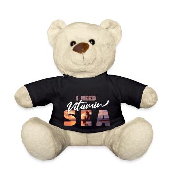 J’ai besoin de vitamines mer - Voilier maritim - Nounours - noir - Devant