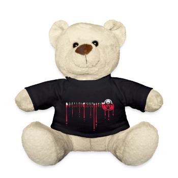 zombie hunter Halloween quote - Teddy Bear - black - Front