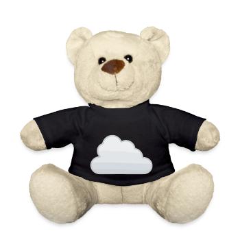 Cloud Cloud Sky Gift Idea - Teddy Bear - black - Front