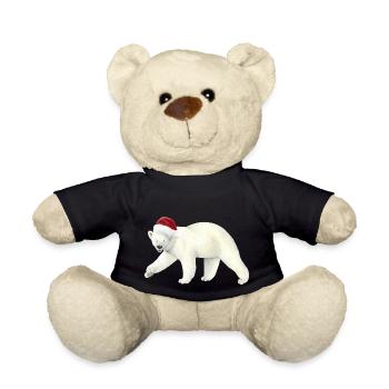 Eisbär an Weihnachten - Teddy - Schwarz - Vorne