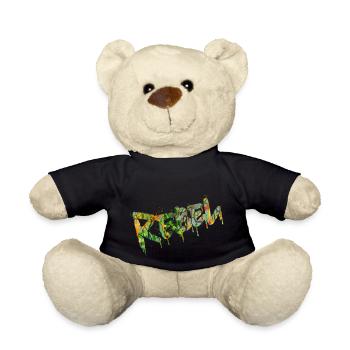 Rebel Rebels Lustige Retro Musik Hip Hop Rocknroll - Teddy - Schwarz - Vorne