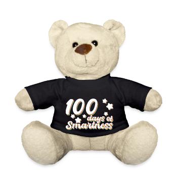 100 days of school Geschenkidee - Teddy - Schwarz - Vorne