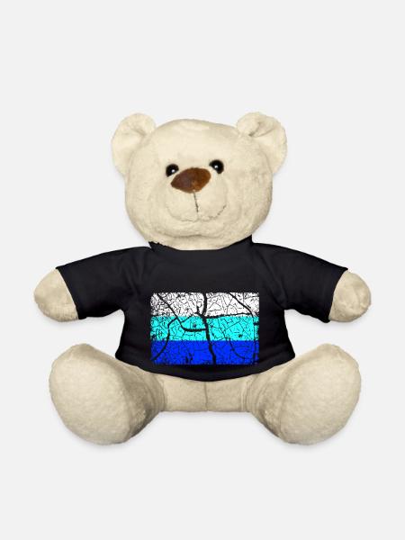 Deutschland Flagge INVERTIERT - Teddy - Schwarz