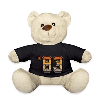 Year 1983 - '83 - Teddy Bear - black - Front