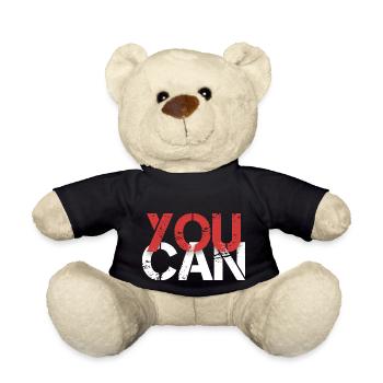 you can - Teddy Bear - black - Front