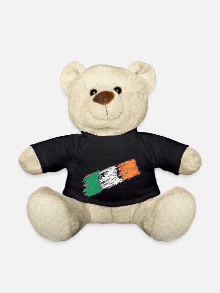 Drapeau de l’Irlande en italique - Nounours - noir