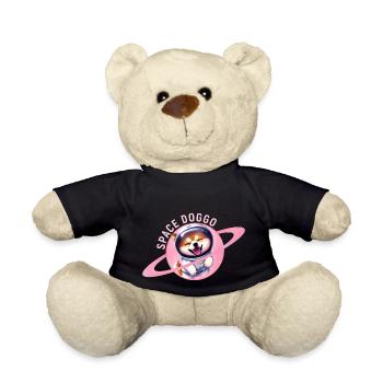 Happy Space Doggo - Süße Gestaltung - Teddy - Schwarz - Vorne