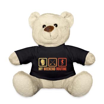 Fencing Weekend - Teddy Bear - black - Front