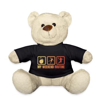 Handballer Wochenende - Teddy - Schwarz - Vorne