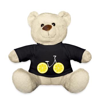 Lemon Bike - Bike Gift Idea - Teddy Bear - black - Front