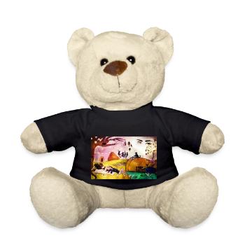 abstrakte Kunst - Teddy - Schwarz - Vorne