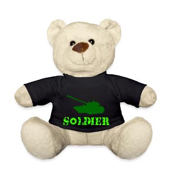 panzer soldat - Teddy - Schwarz - Vorne
