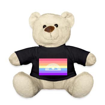 Xenogender-Pride-Flagge - Teddy - Schwarz - Vorne