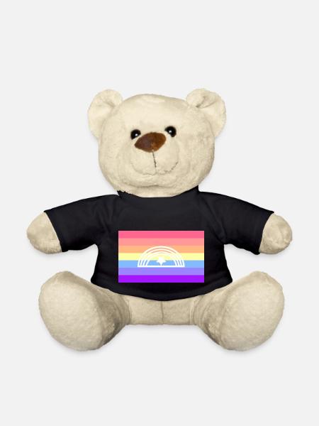 Xenogender pride flag - Teddy Bear - black