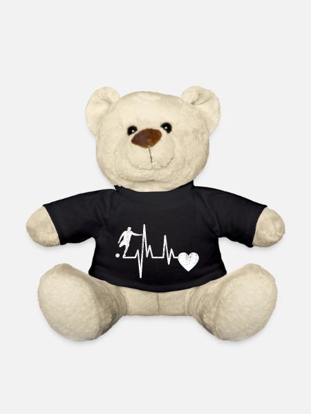 Fußballmannschaft Fußballdesign Fußballspieler - Teddy - Schwarz