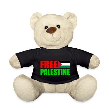 Free palestine - Nounours - noir - Devant