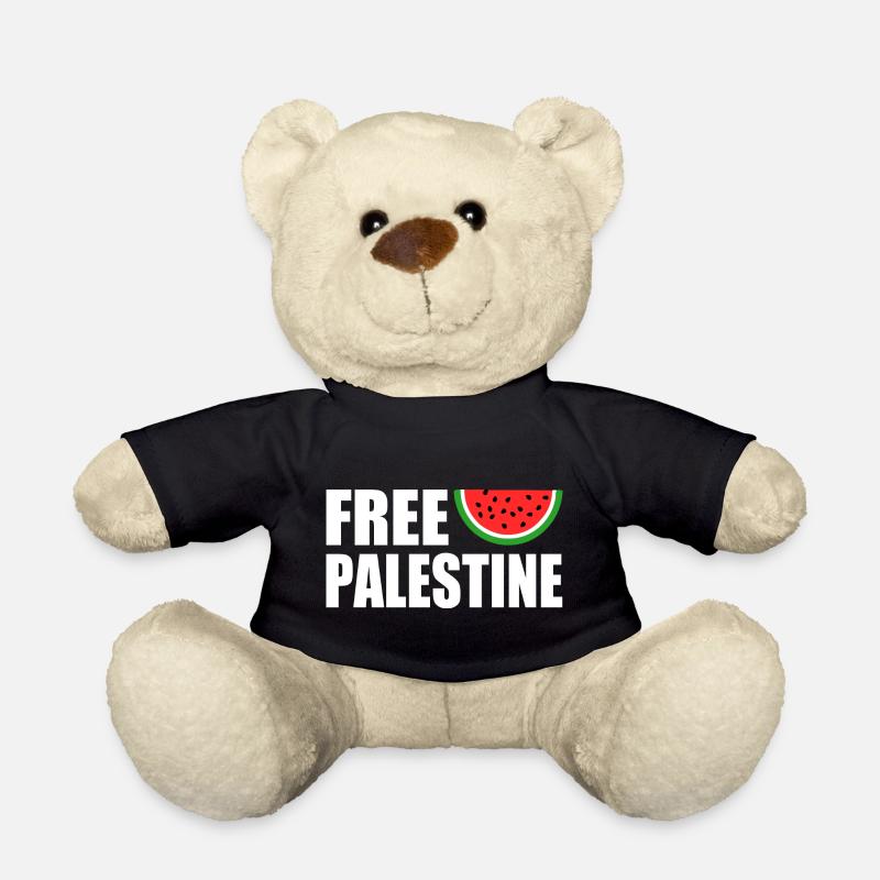 Free palestine - Teddy - Schwarz