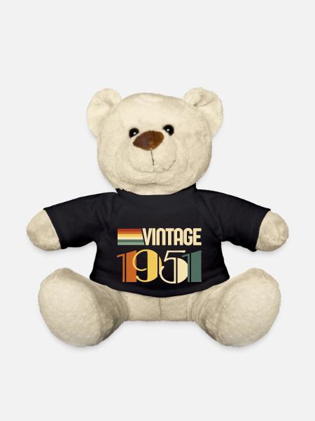 Vintage 1951-cadeau anniversaire 1951 - Nounours - noir