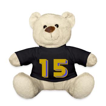 15. 15 YEARS. 15th ANNIVERSARY. 15 YEAR ANNIVERSARY. - Teddy Bear - black - Front